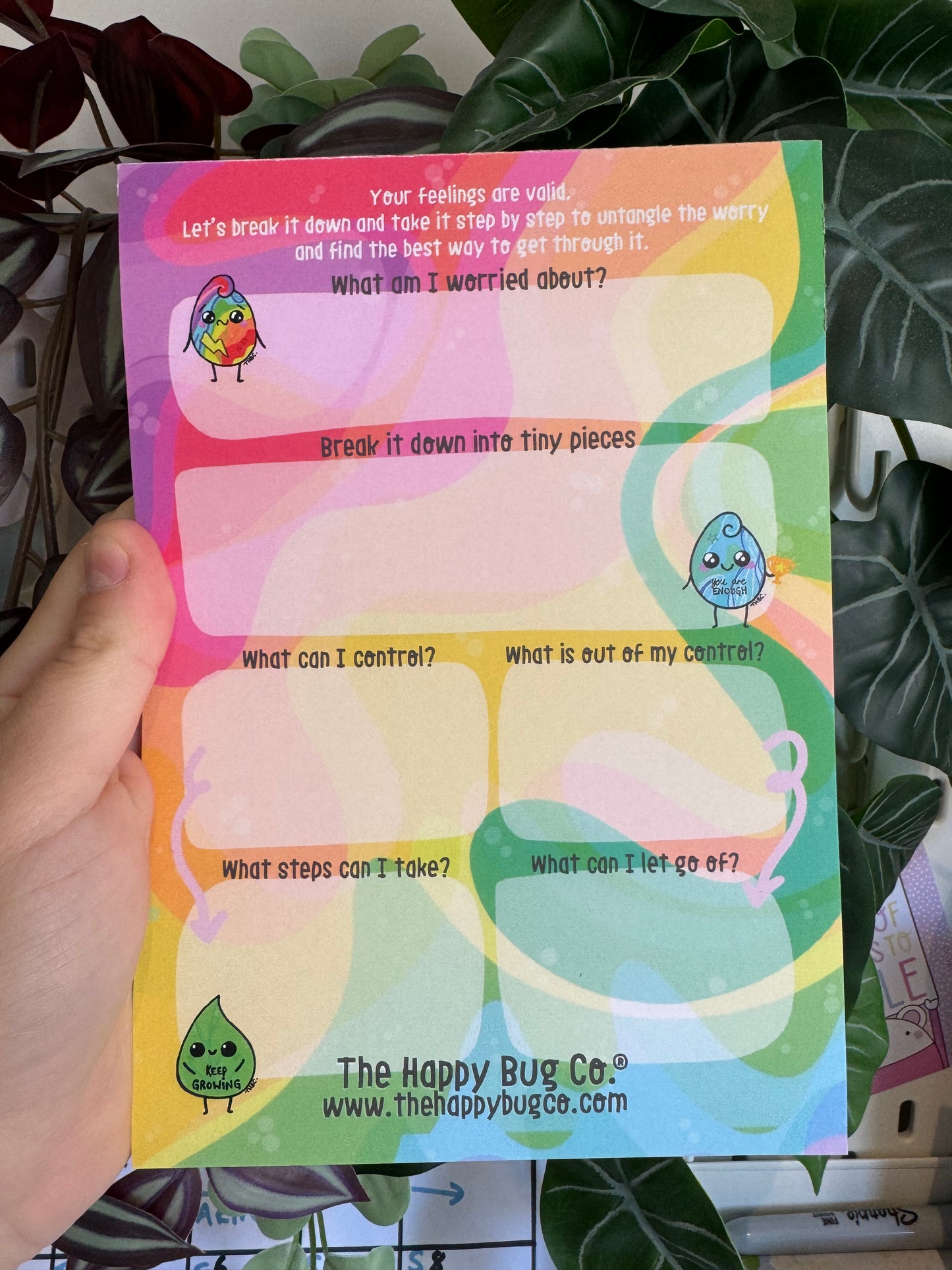 Breaking down worry notepad a5 50Pages