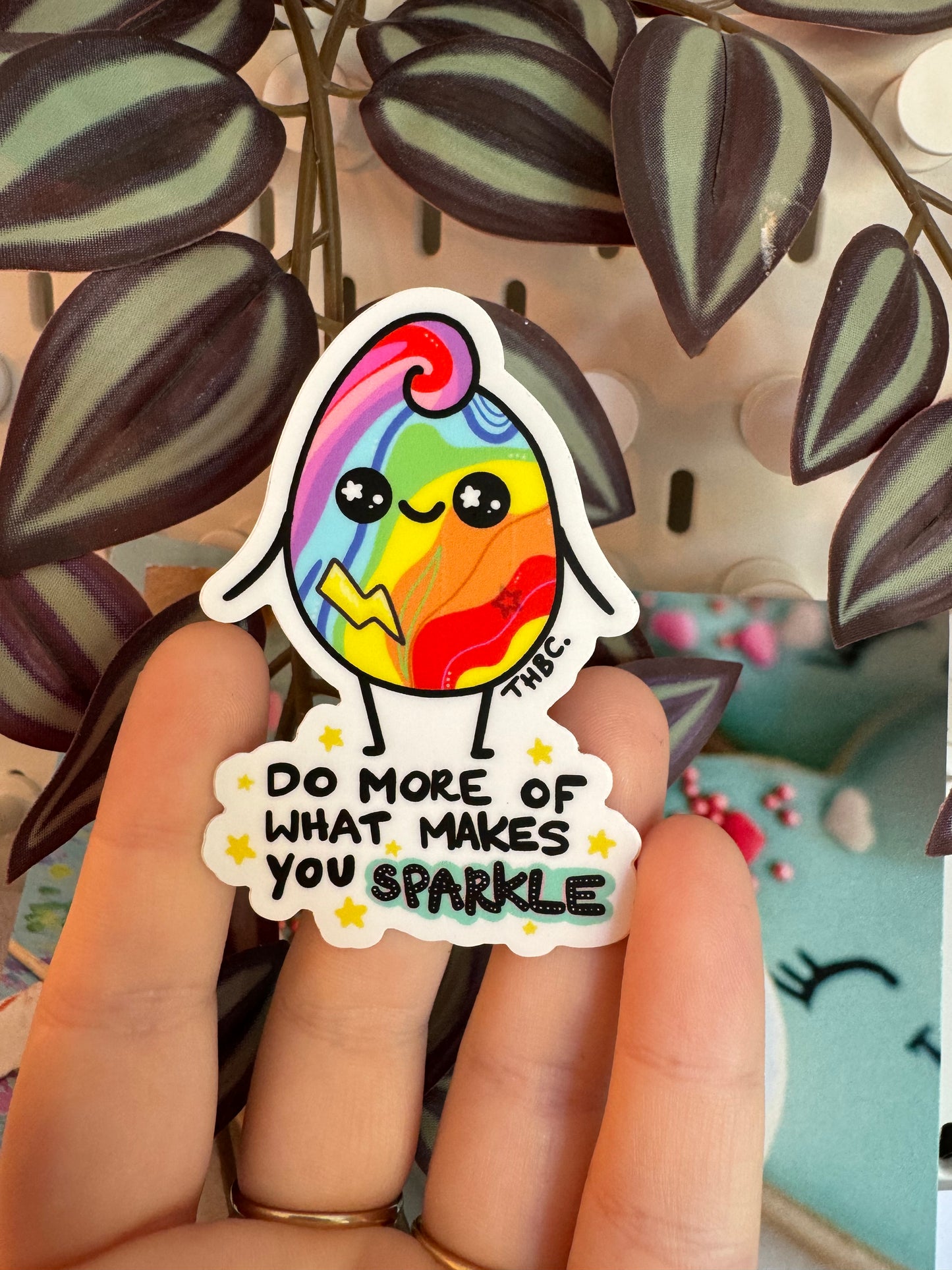 Sparkle vinyl sticker