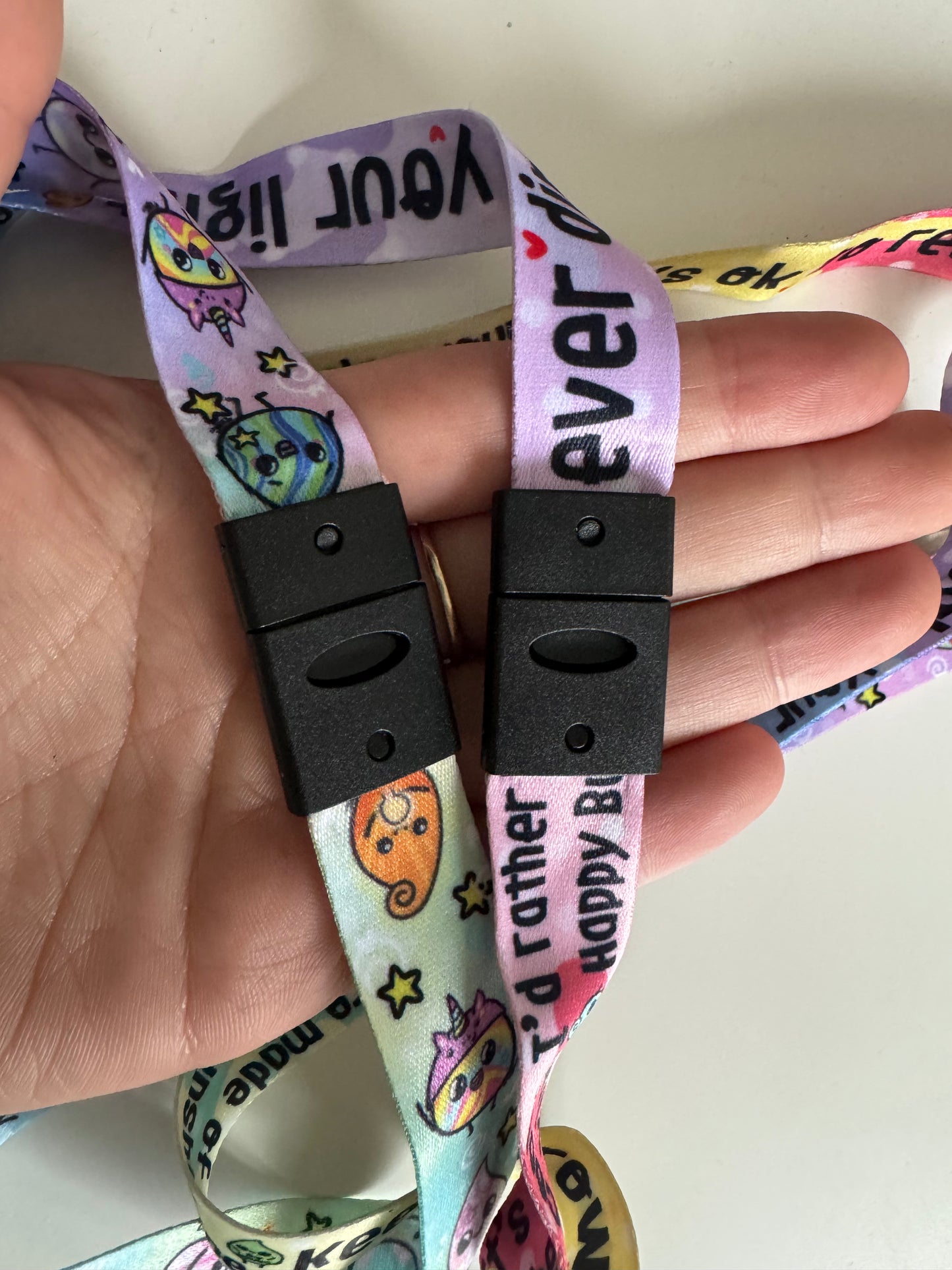 Pastel Affirmations Lanyard