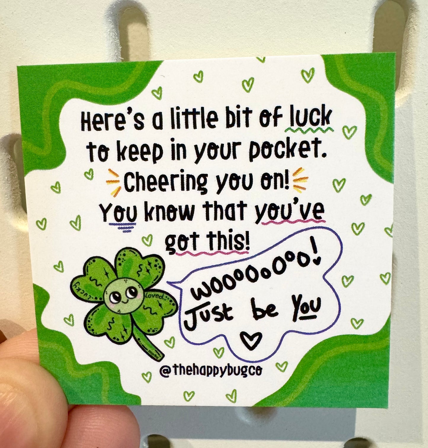 Green Sprinkle Of Luck Gold Star Thumby (textured)