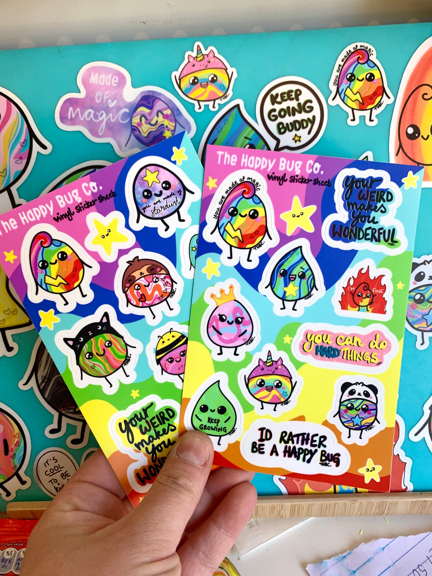 A6 Acrylic sticker sheet 2