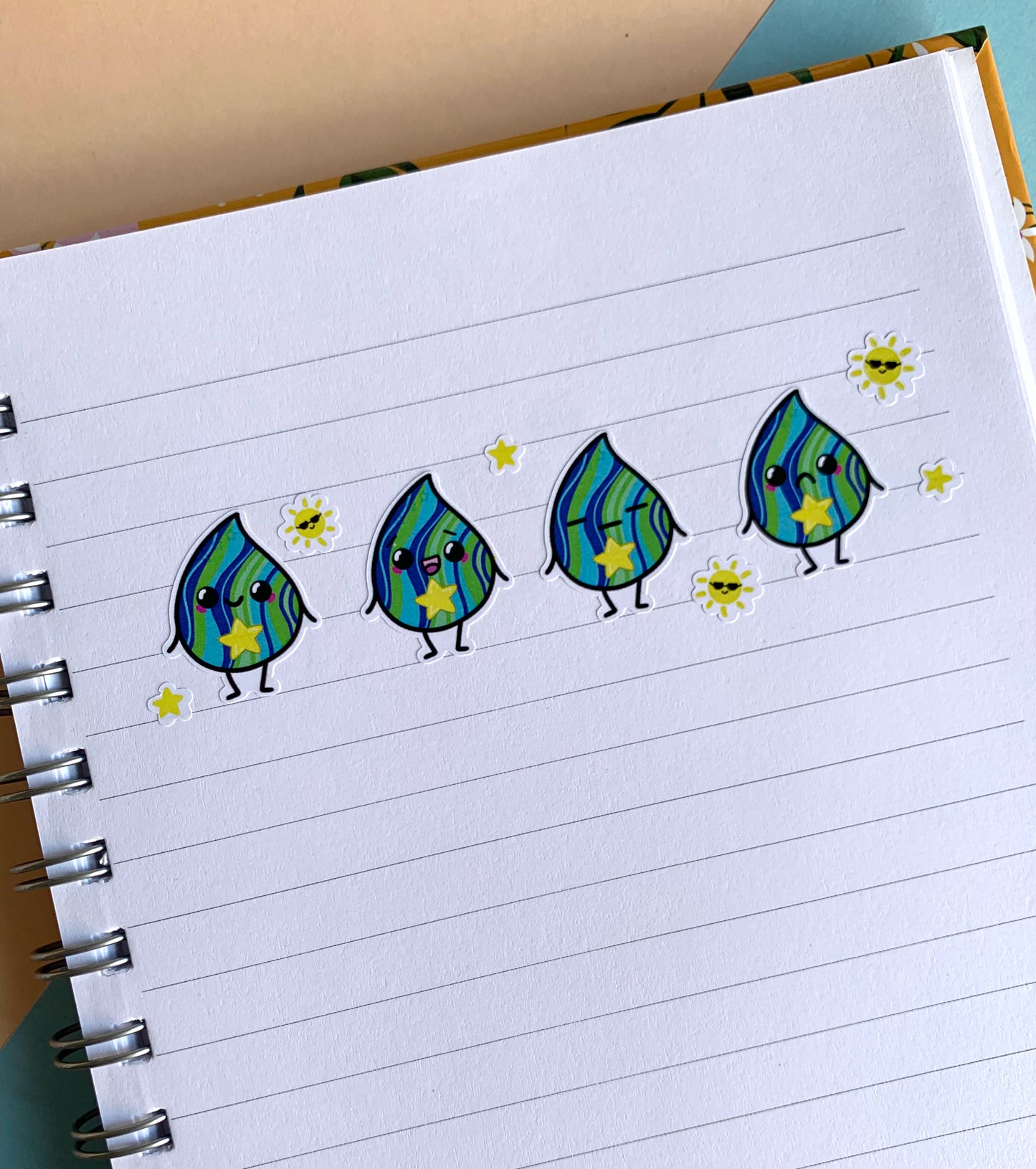 Emotion sticker sheet SET OF 4 (paper)