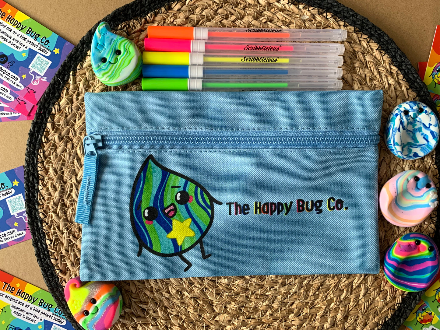 BLUE Pencil case - Choose your character