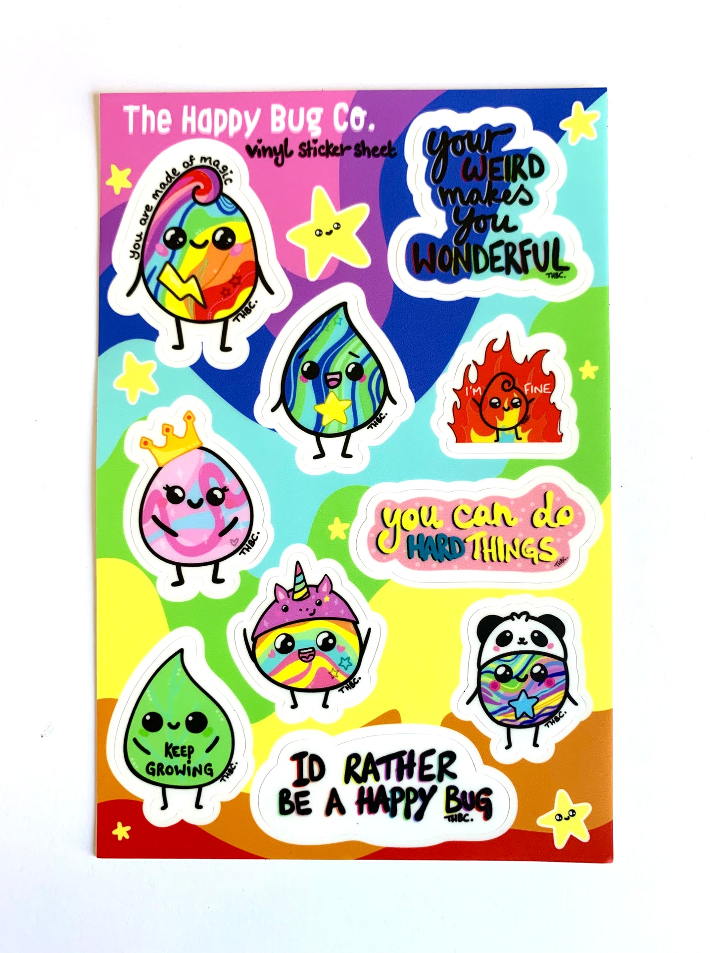 A6 Acrylic sticker sheet 2