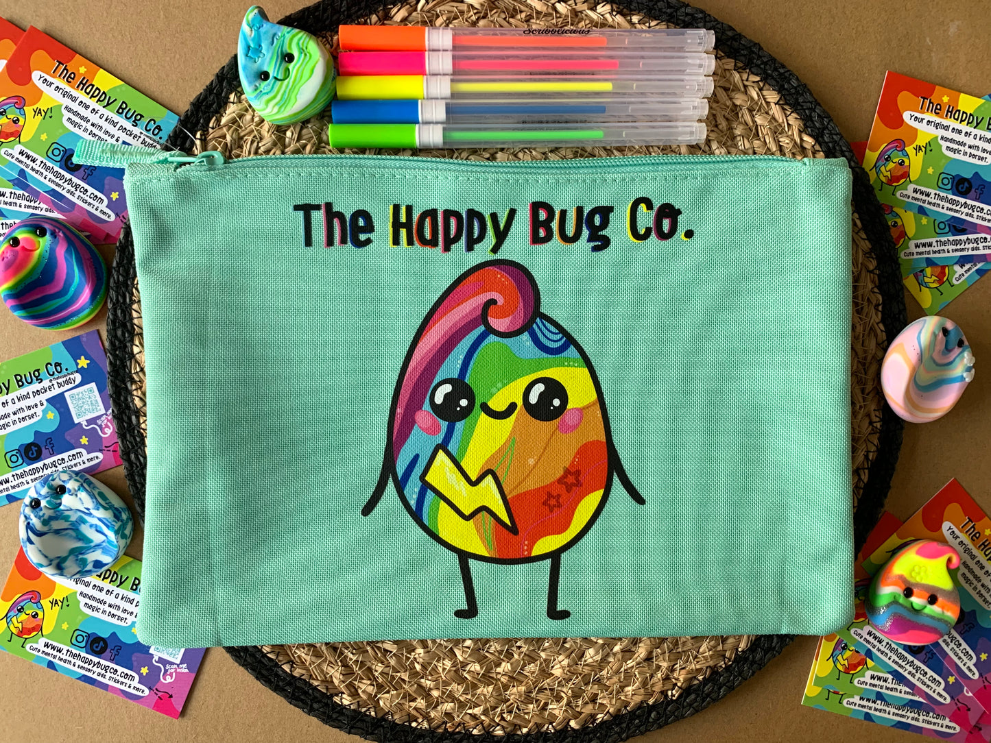 Mint Large Pouch - Choose your character