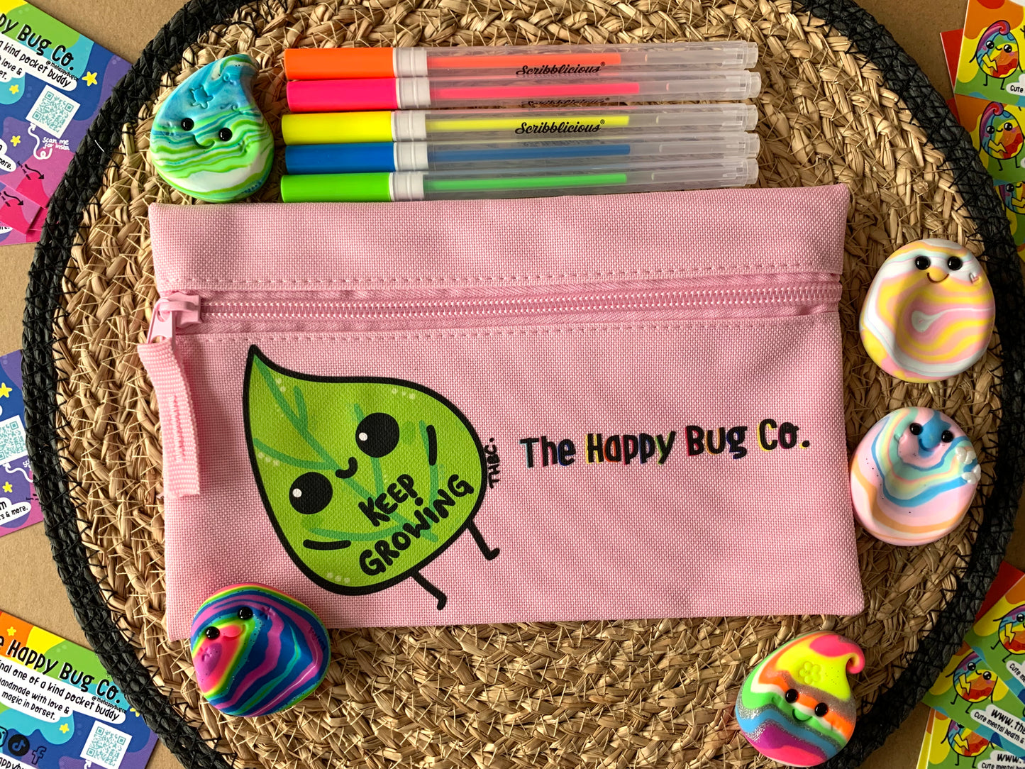 PINK Pencil case - Choose your character