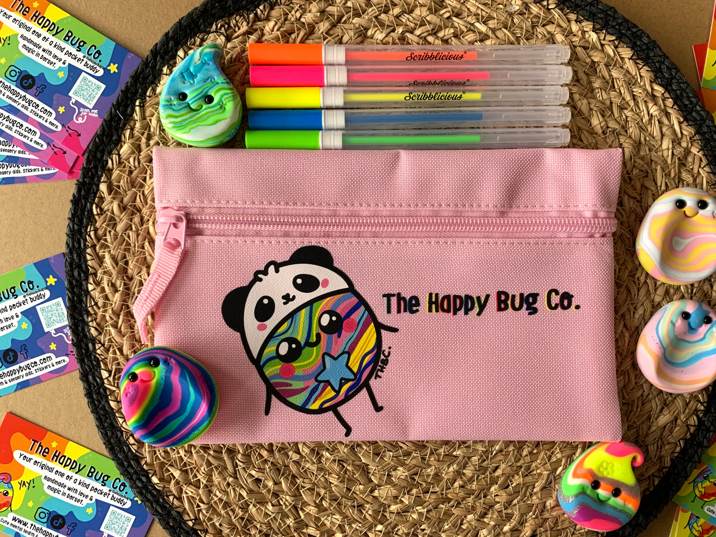PINK Pencil case - Choose your character