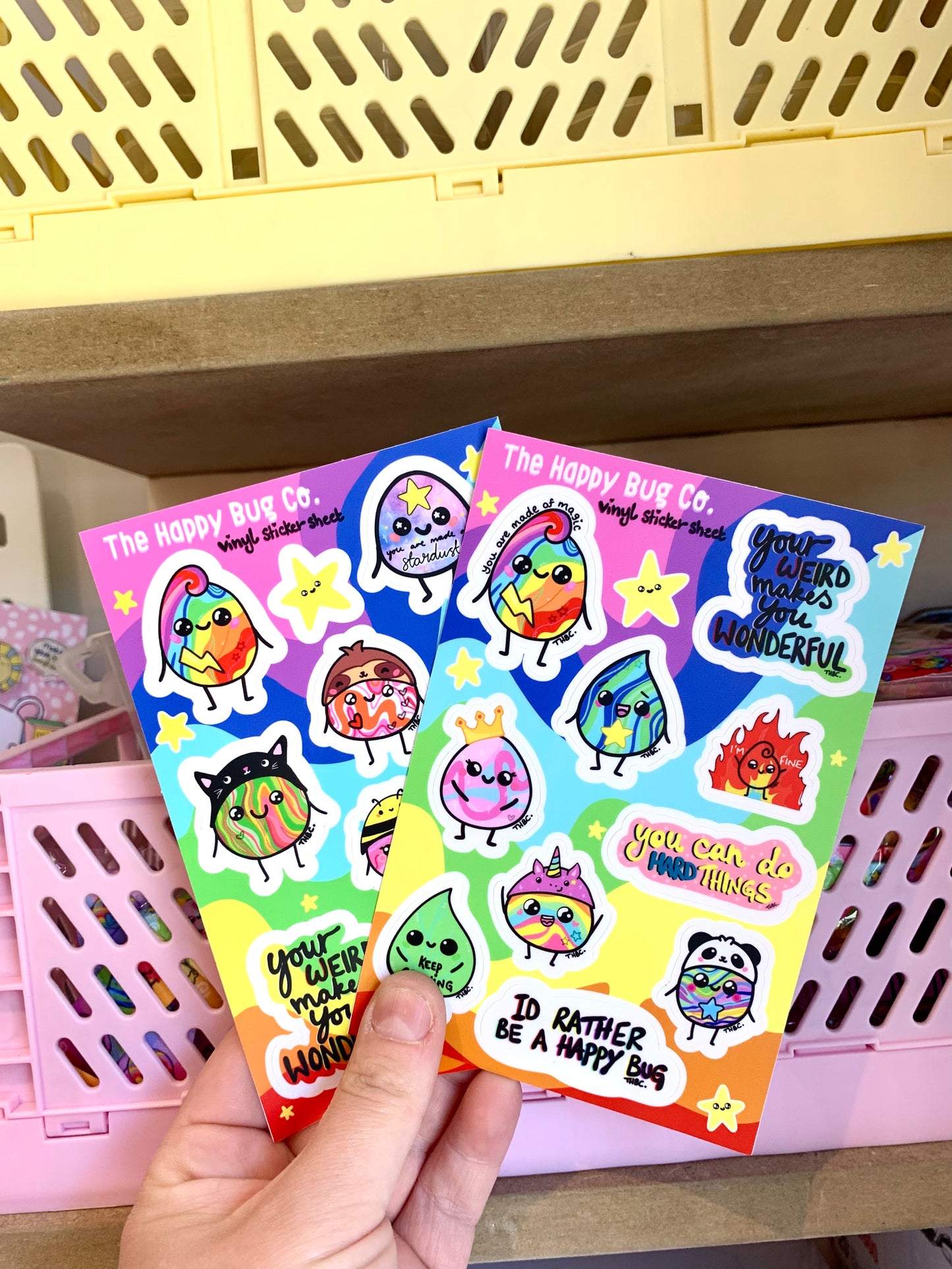 A6 Acrylic sticker sheet 2