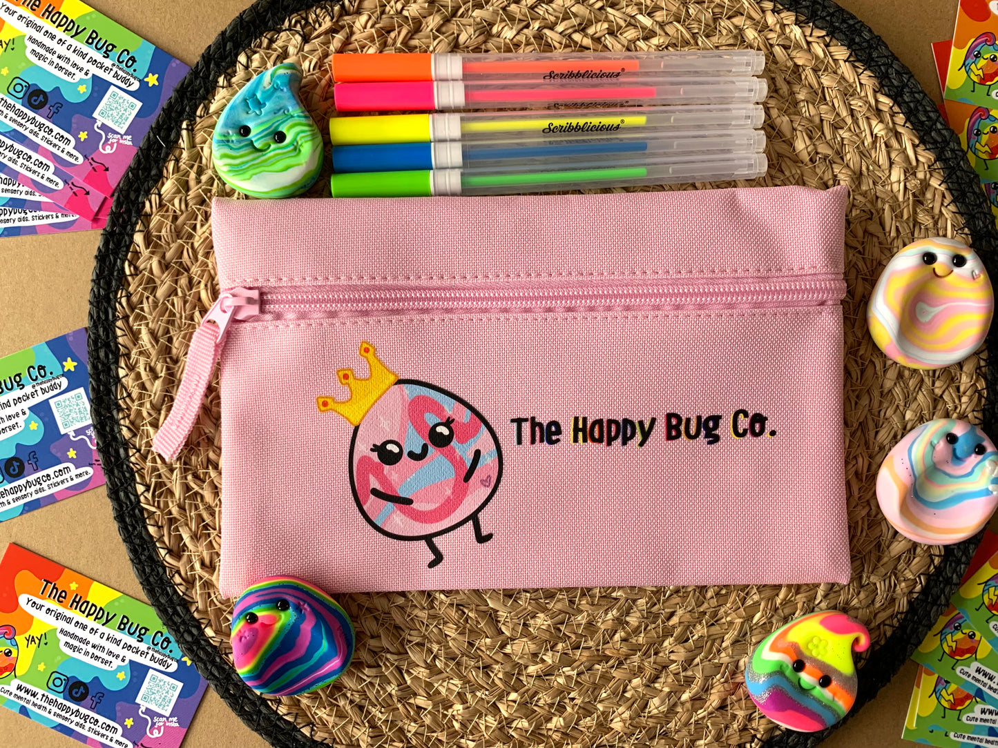 PINK Pencil case - Choose your character