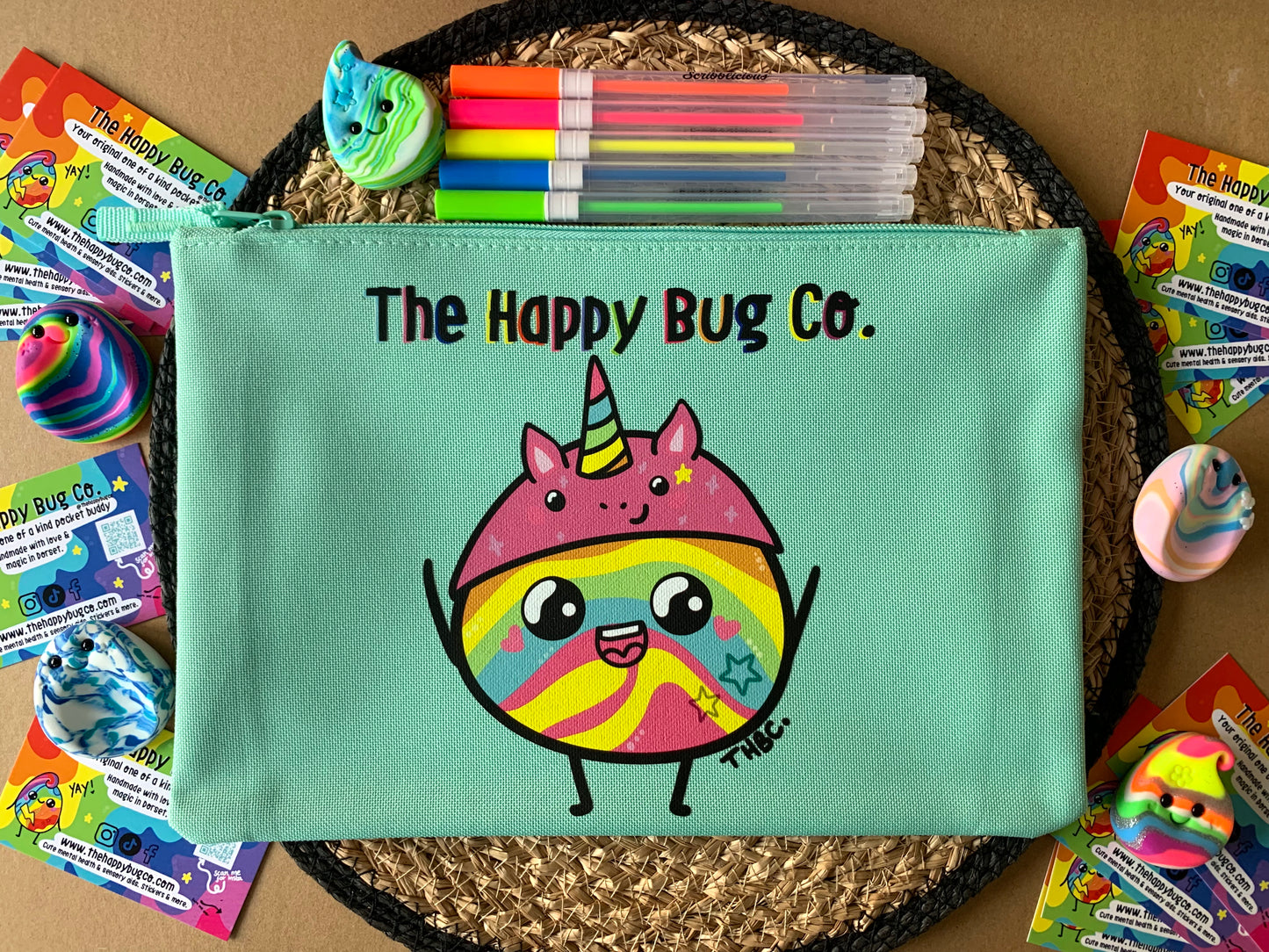 Mint Large Pouch - Choose your character