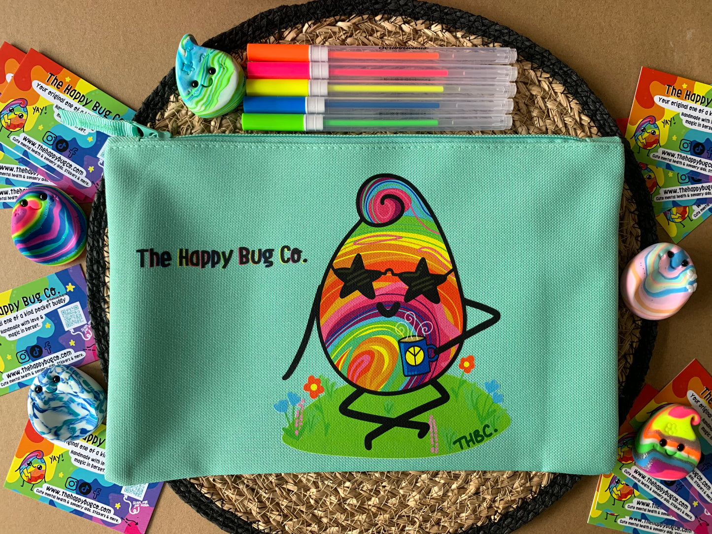 Mint Large Pouch - Choose your character