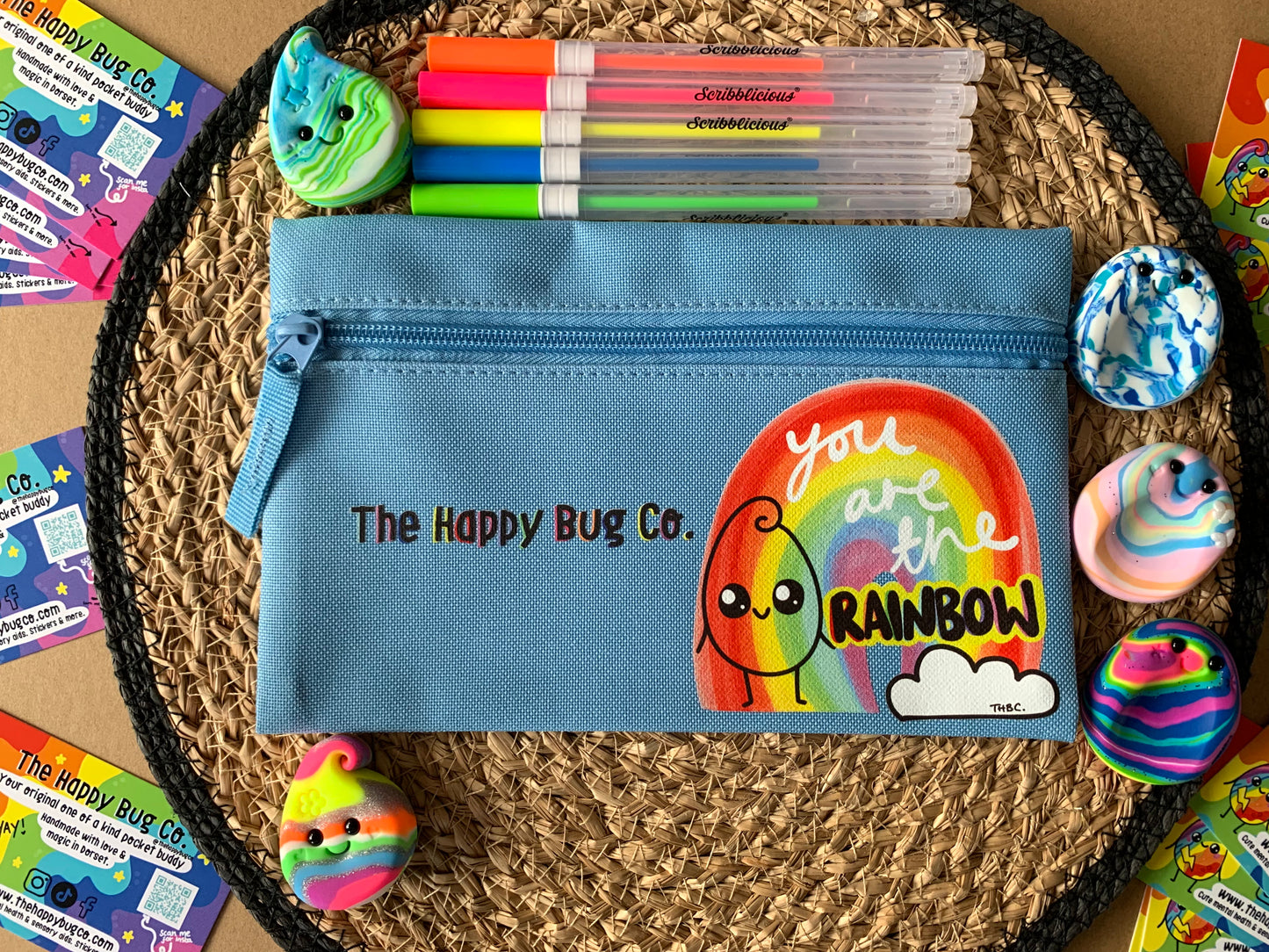 BLUE Pencil case - Choose your character