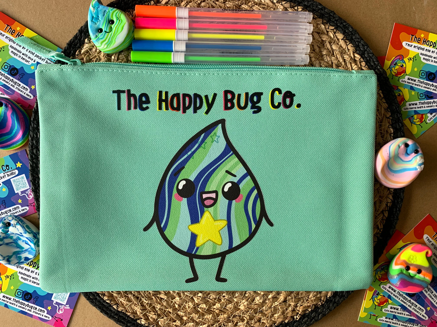 Mint Large Pouch - Choose your character