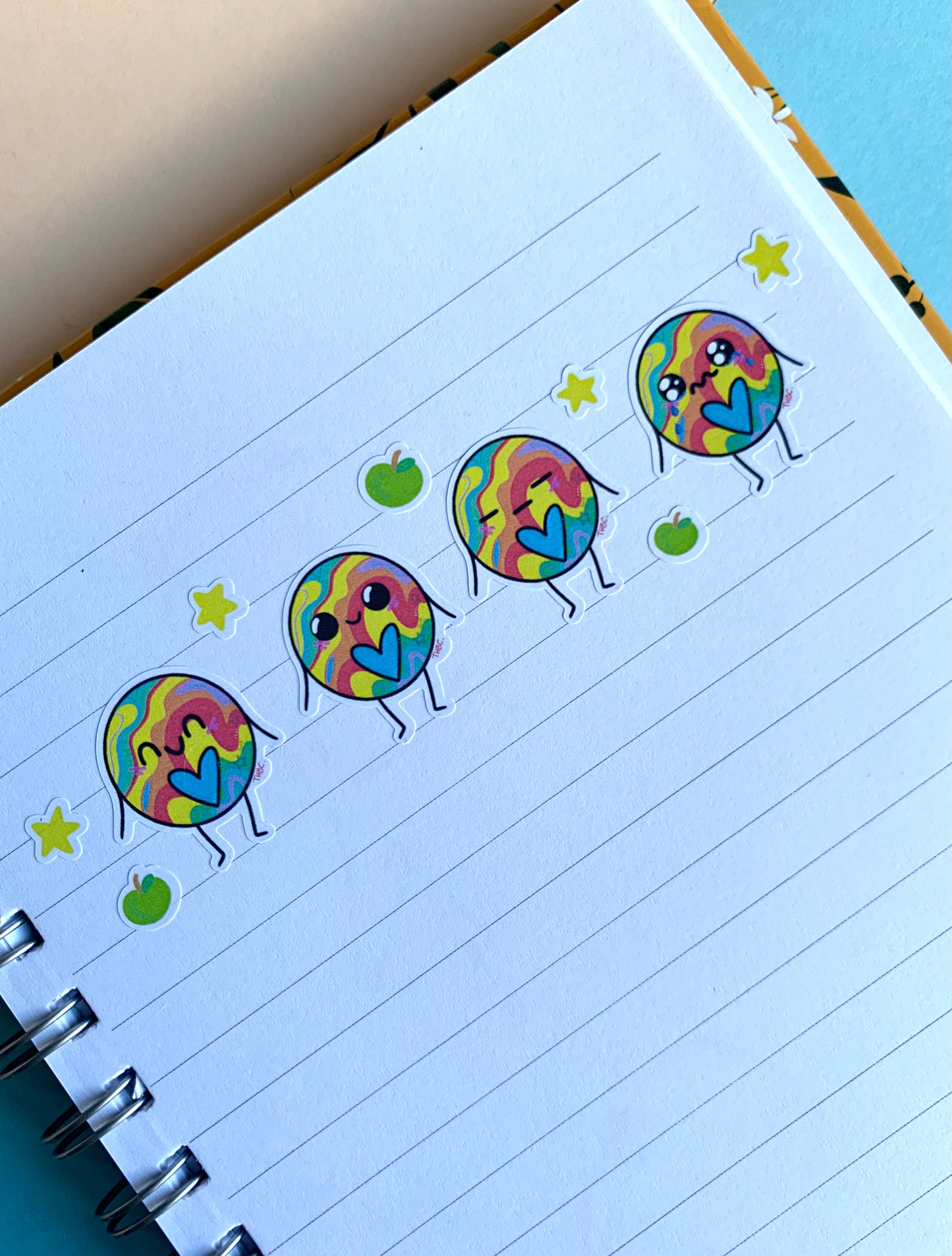 Emotion sticker sheet SET OF 4 (paper)