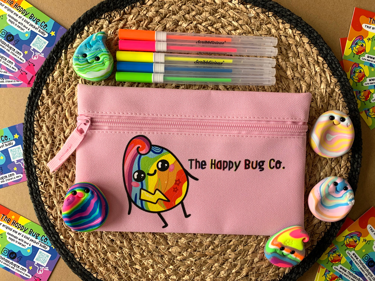 PINK Pencil case - Choose your character