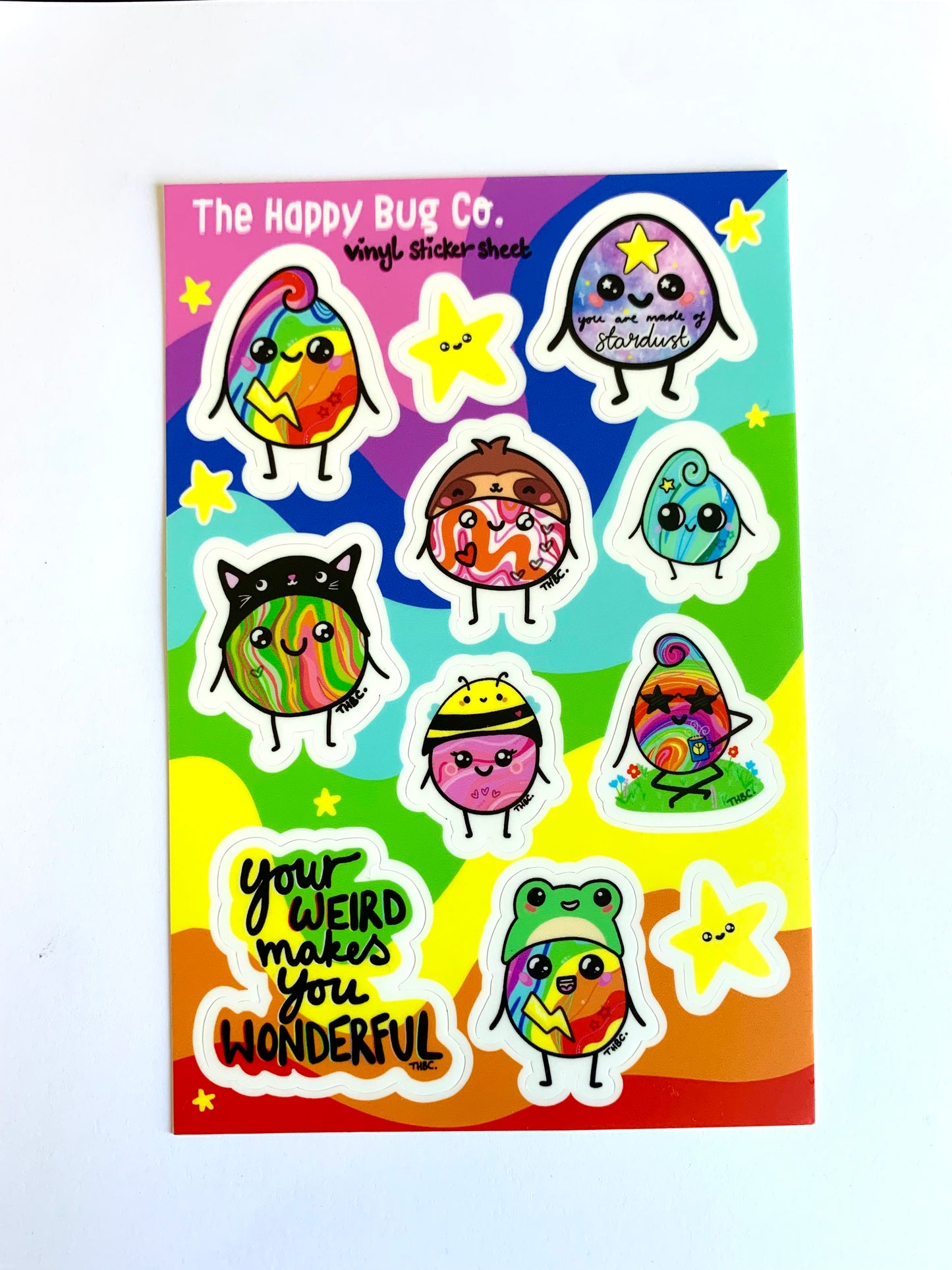 A6 Acrylic sticker sheet 1