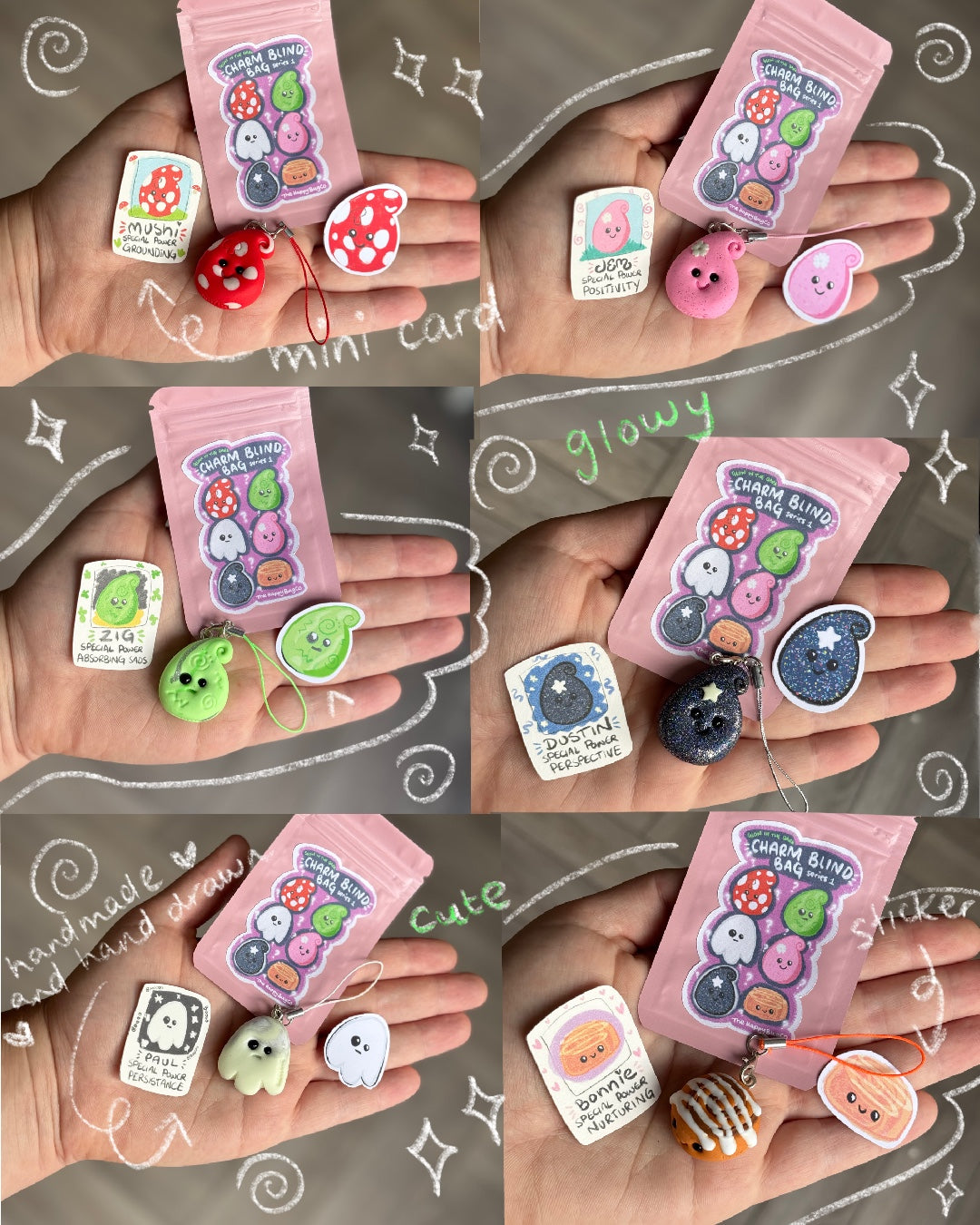 Charm Blind Bag Series 1 (glow in the dark)