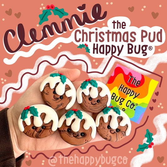 Clemmie the Christmas Pud Happy Bug