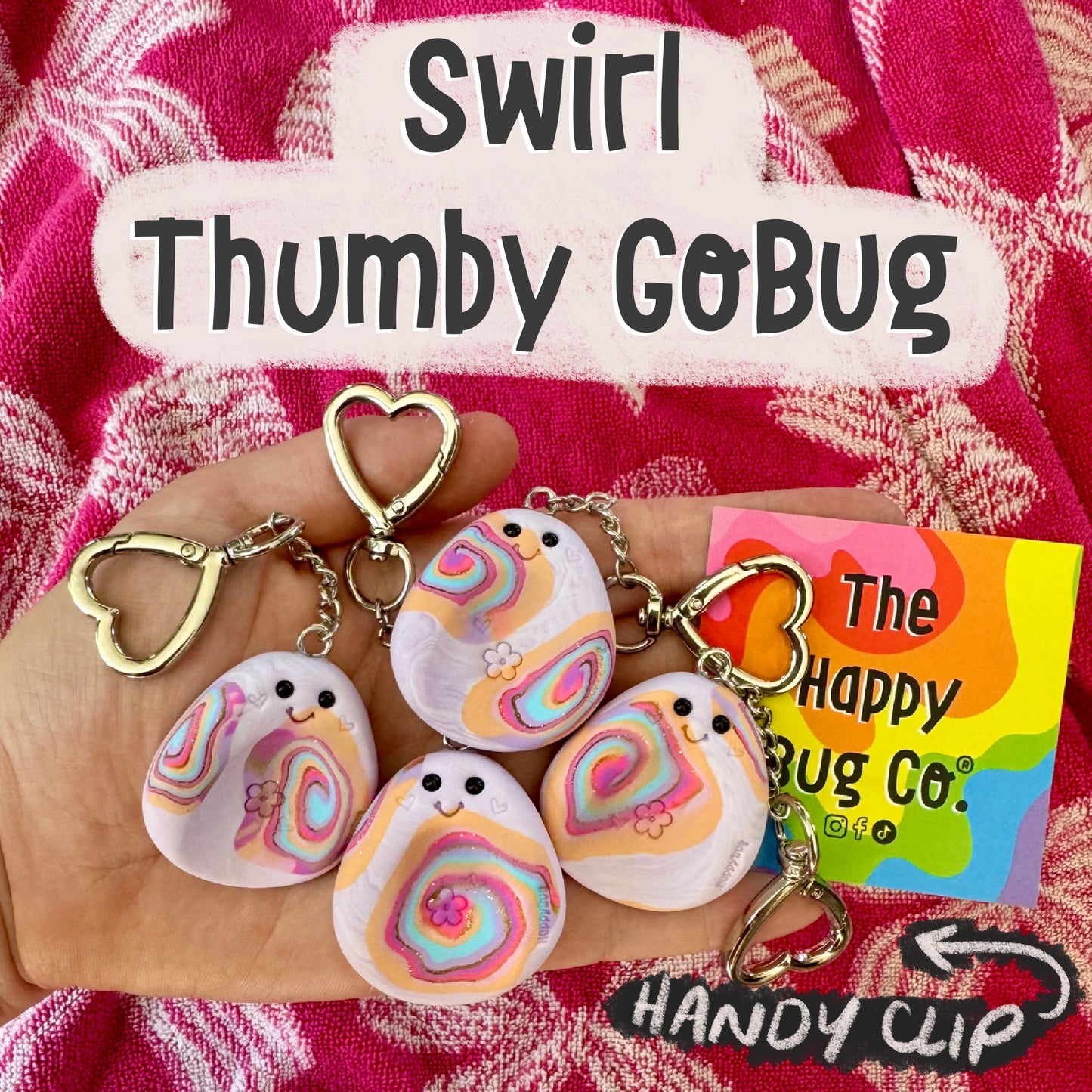 *Swirl* Thumby GoBug (clip on)