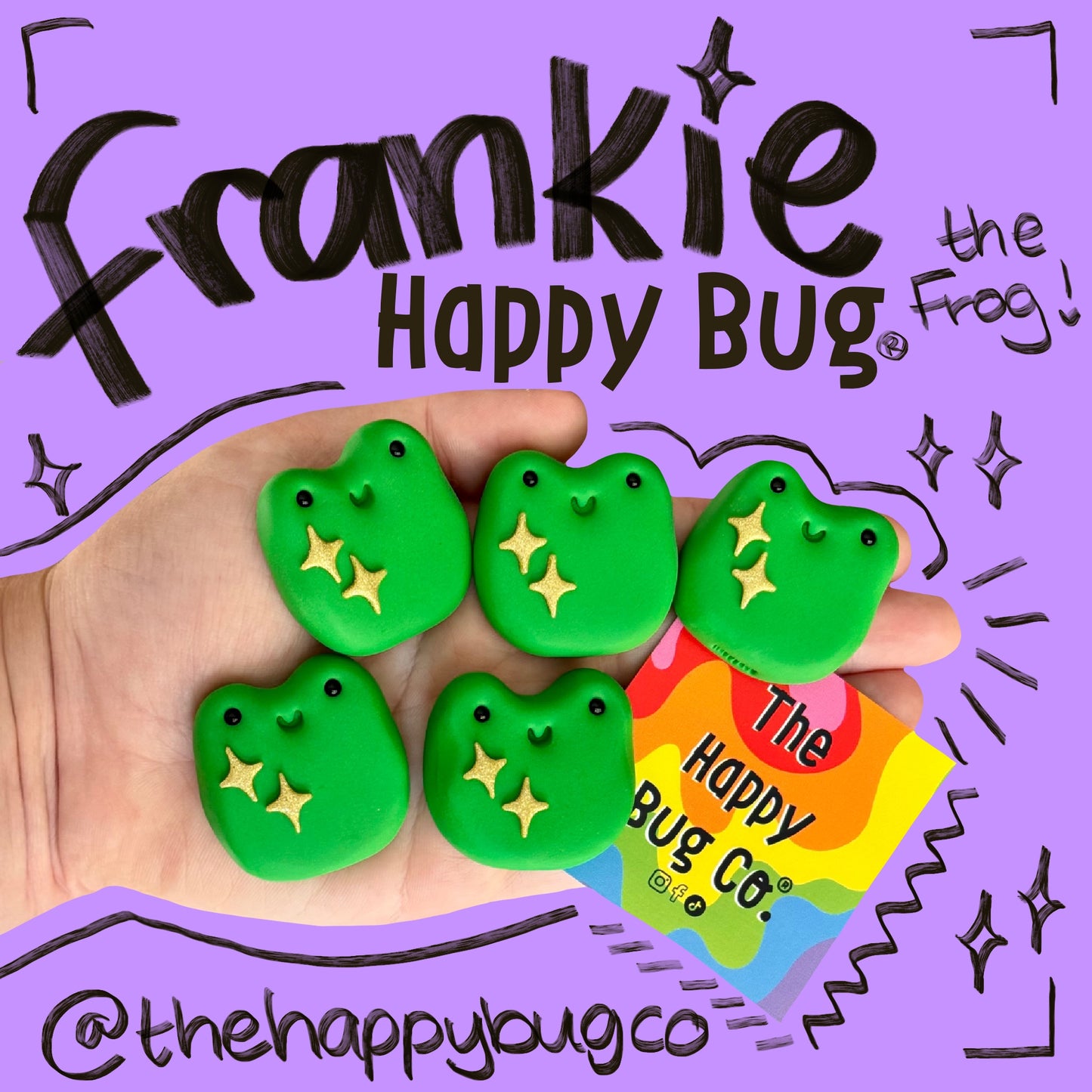 Frankie Frog Happy Bug