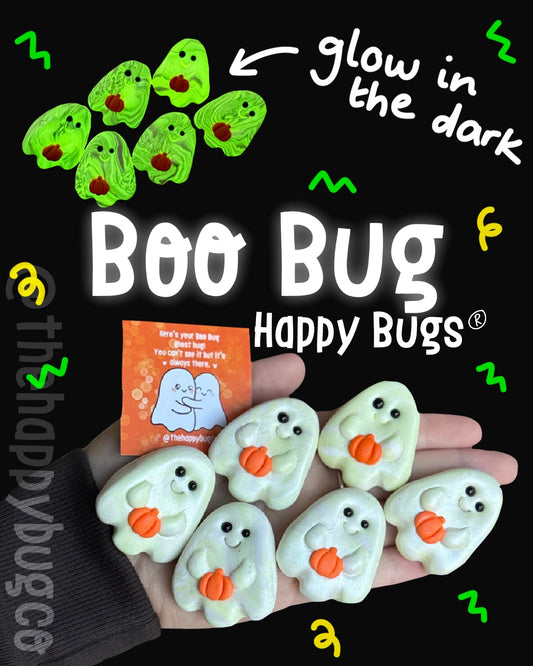 Boo Bug with Pumpkin Happy Bug