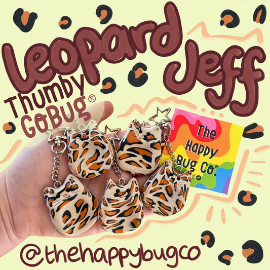 Leopard Jeff Thumby GoBug (clip on)