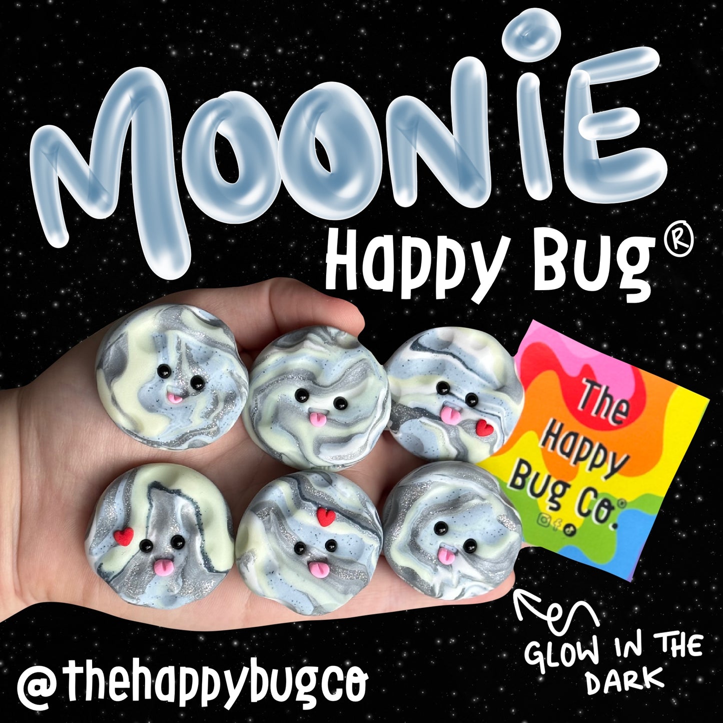 Moonie Happy Bug (glow in the dark details)