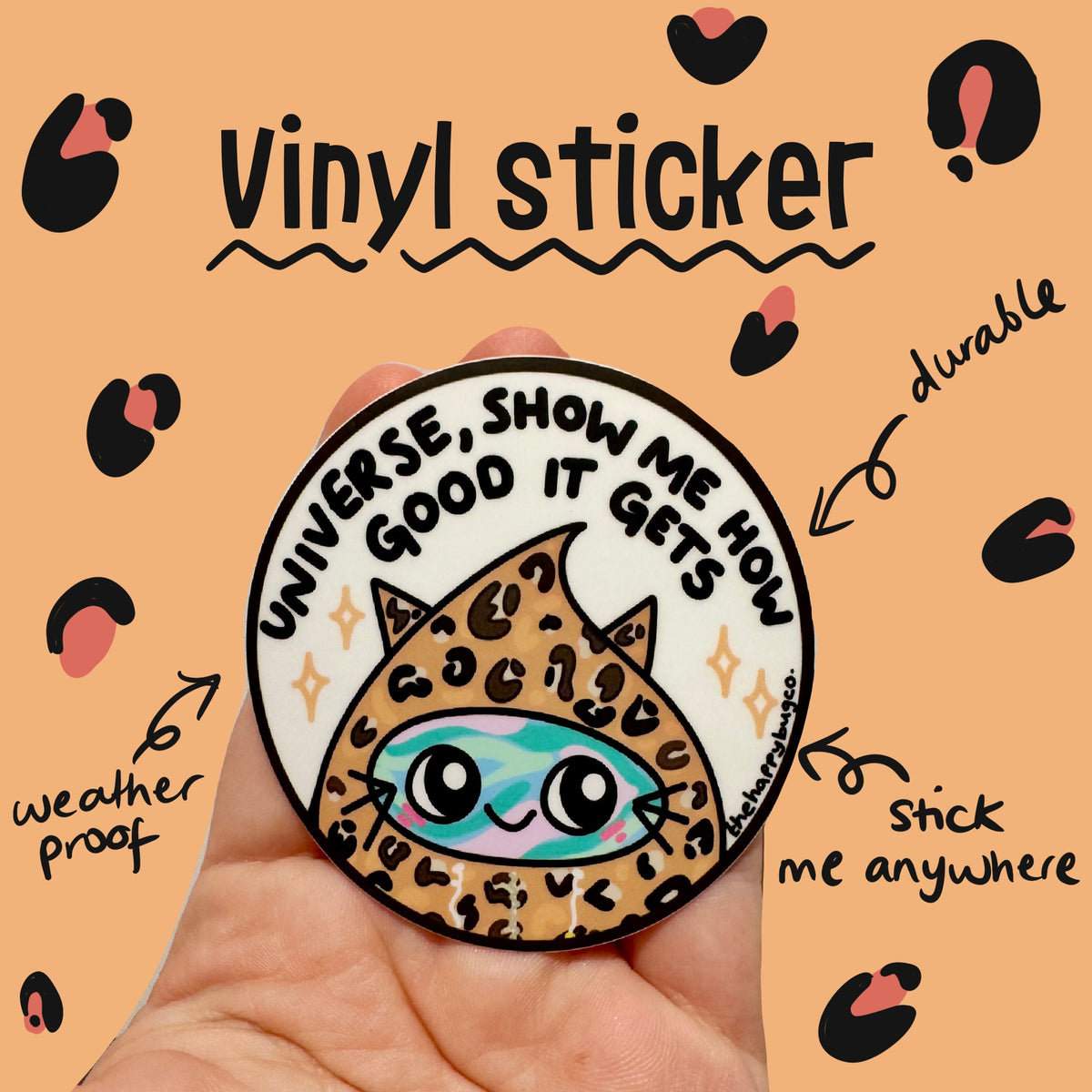 Universe show me Leopard Jeff Vinyl Sticker