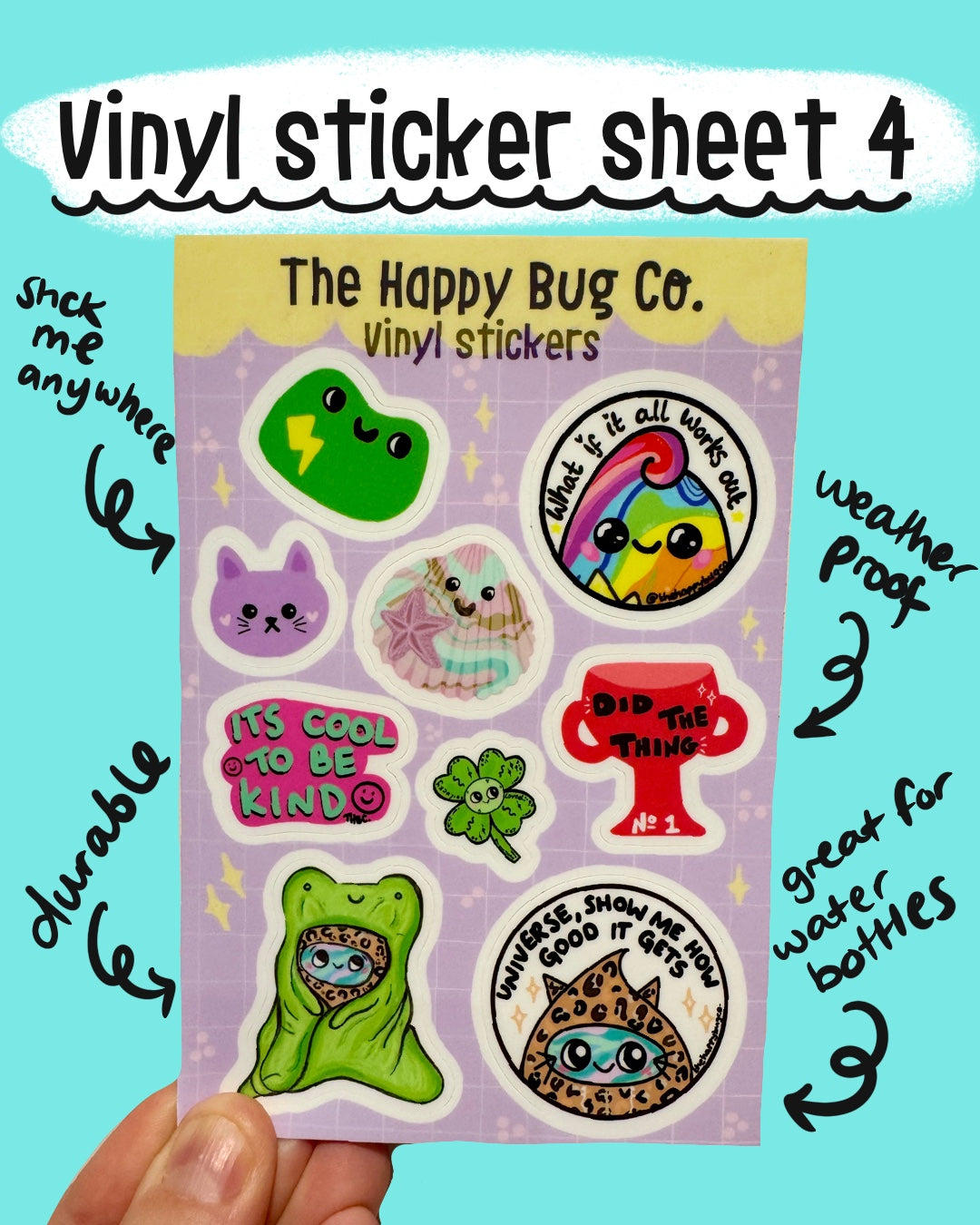 A6 Acrylic sticker sheet 4